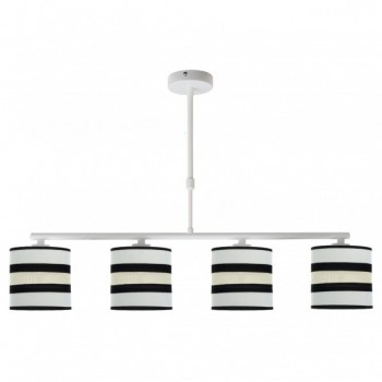 Distribuidor - Lâmpadas Diversas | Lâmpadas Modernas | LAMPARA KARLA 4XE14 BLANCA/BEIS REGX75X14 CM Ref: 171254001
